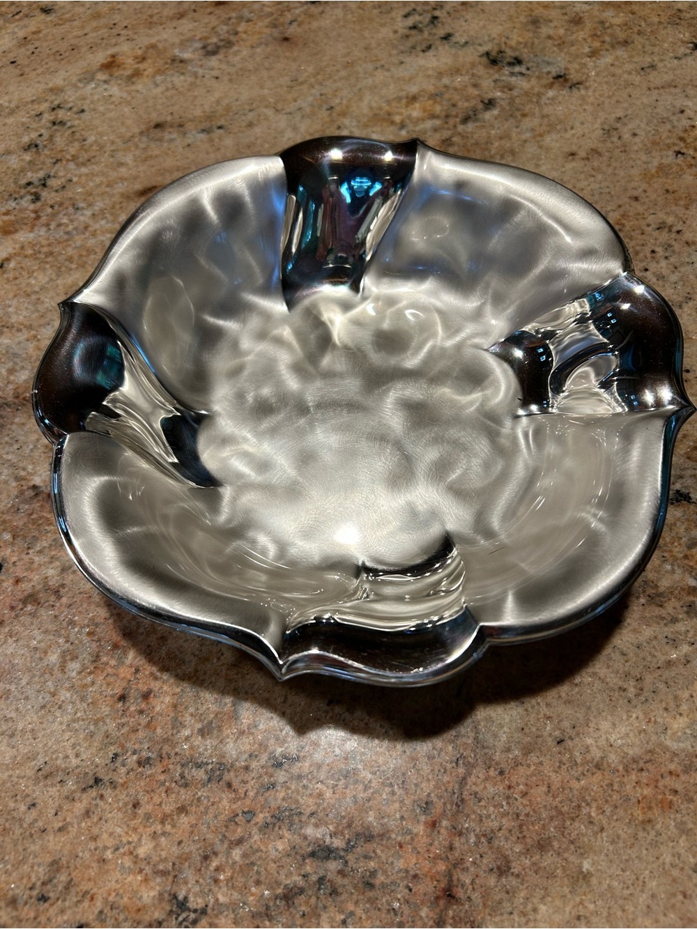 WMF-Ikora Silver Plated Berry Bowl w/Scalloped Edge 9.50”x9” Made in Germany